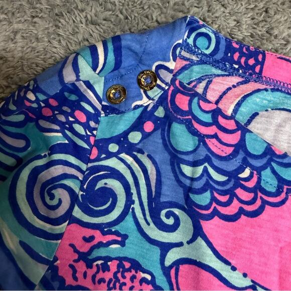 Lilly Pulitzer Alida Boatneck Top in Sea Jewels Size XS - Picture 5 of 7